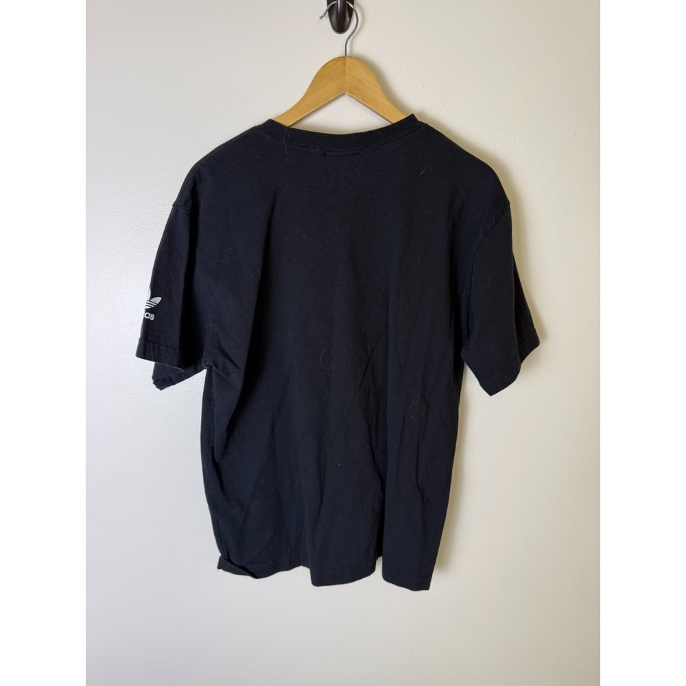 Adidas Originals Black Skeleton Trefoil T Shirt Graphic Mens L Black - Picture 5 of 7